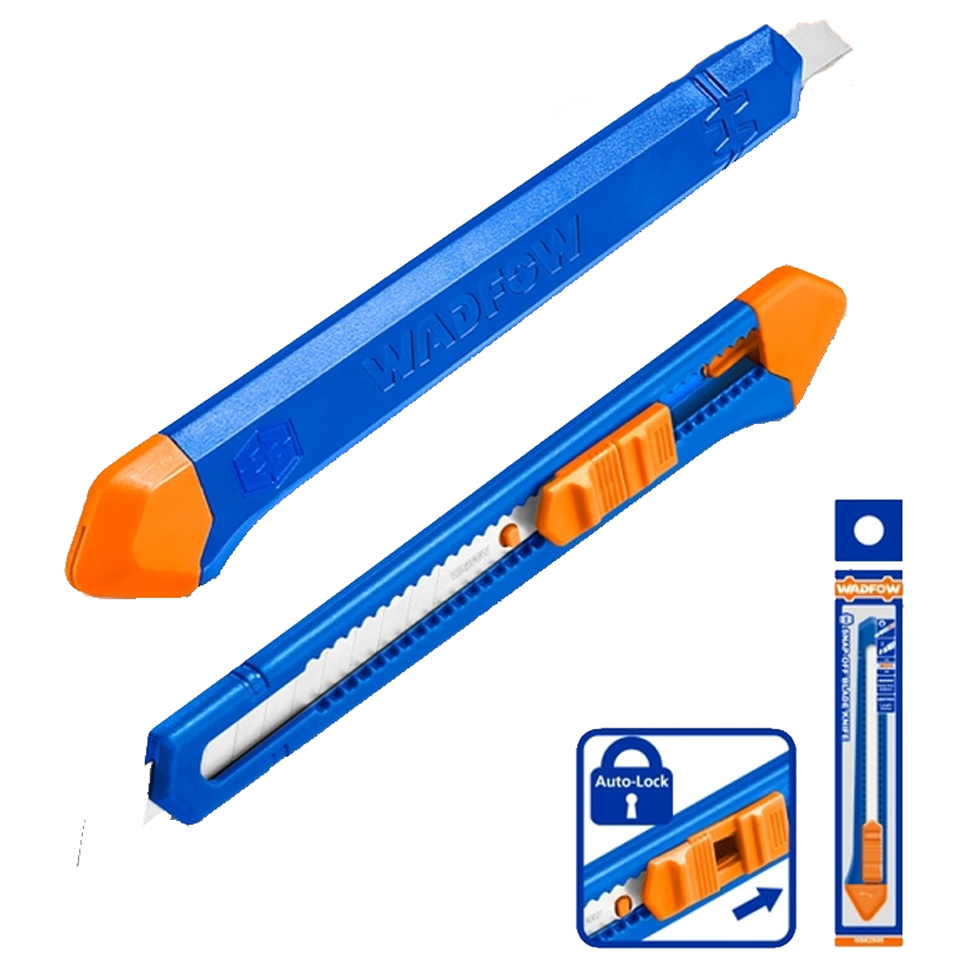 Wadfow WSK2909 Snap-off Blade Knife 9MMx80MM | Wadfow by KHM Megatools Corp. Wadfow WSK2909 Snap-off Blade Knife 9MMx80MM | Wadfow by KHM Megatools Corp.